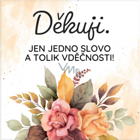 Albi Magnetka Děkuji. Jen jedno slovo a tolik vděčnosti! 6,5 x 6,5 cm