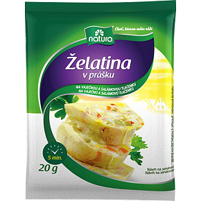 Natura Želatina na vaječnou a salámovou tlačenku 20 g Natura Želatina na vaječnou a salámovou tlačenku 20 g