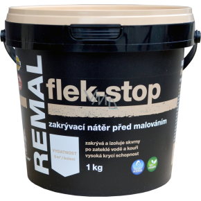 REMAL Flek-stop barva na skvrny po vodě, kouři a nikotinu 1 kg REMAL Flek-stop barva na skvrny po vodě, kouři a nikotinu 1 kg