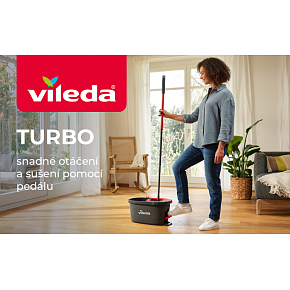 Vileda Easy Wring and Clean Turbo 2v1 náhrada na mop na podlahu Vileda Easy Wring and Clean Turbo 2v1 náhrada na mop na podlahu