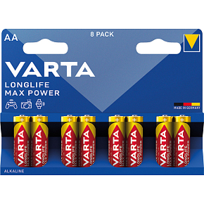 Varta Longlife Max Power AA tužkové baterie 8 ks