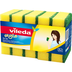 Vileda Tip Top houbička na nádobí, 5 ks