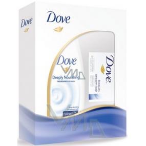 Dove Original prchový gel 250 ml + krémová tableta 100 g, kosmetická sada
