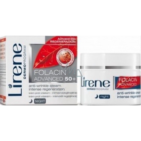 Lirene Folacin Advanced 50+ noční krém proti vráskám-intenzivní regenerace 50 ml