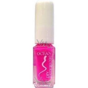 Ocean Decorative Art zdobící lak na nehty odstín 40 růžový neon 5 ml