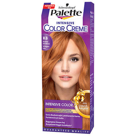Schwarzkopf Palette Intensive Color Creme barva na vlasy odstín K8 Světle měděný