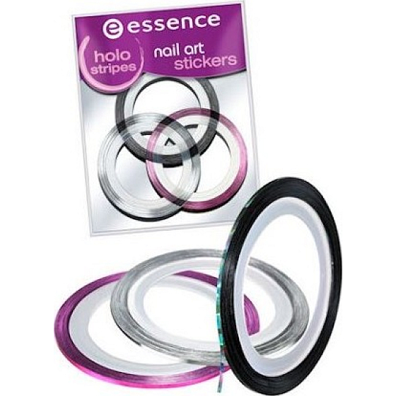 Essence Nail Art Sticker nálepky na nehty 11 Holo Stripes 1 aršík