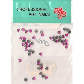 Professional Art Nails ozdoby na nehty kamínky srdíčka růžové 1 balení
