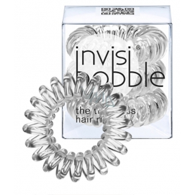 Invisibobble Crystal Clear Sada Gumička do vlasů průhledná spirálová 3 kusy