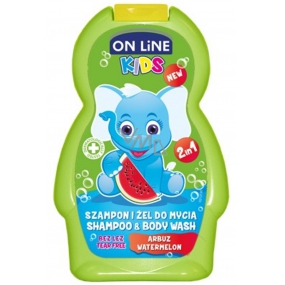 On Line Kids Meloun 2v1 sprchový gel a šampon 250 ml
