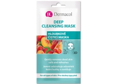 Dermacol Deep Cleansing Mask textilní 3D hloubkově čisticí maska 15 ml