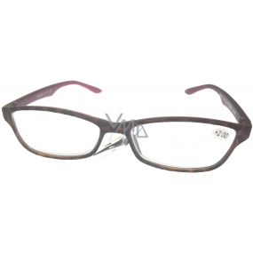 Berkeley Čtecí dioptrické brýle +2,0 plast hnědé obruby, bordó 1 kus ER4133