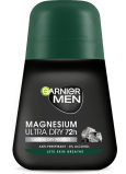 Garnier Men Mineral Magnesium Ultra Dry 72h kuličkový antiperspirant deodorant roll-on pro muže 50 ml