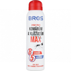 Bros Max Repelent spray proti komárům a klíšťatům 25% DEET 90 ml