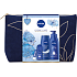 Nivea Creme Care krémový sprchový gel 250 ml + Protect & Care kuličkový antiperspirant roll-on 50 ml + Body Milk 48h výživné tělové mléko 400 ml + Labello Original balzám na rty 4,8 g + kosmetická taštička, kosmetická sada pro ženy