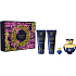 Versace Dylan Blue pour Femme parfémovaná voda 100 ml + tělové mléko 100 ml + sprchový gel 100 ml + parfémovaná voda 5 ml miniatura, dárková sada pro ženy