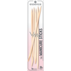 Essence Manicure Sticks tyčinky z březového dřeva na zatlačení nehtové kůžičky 5 kusů