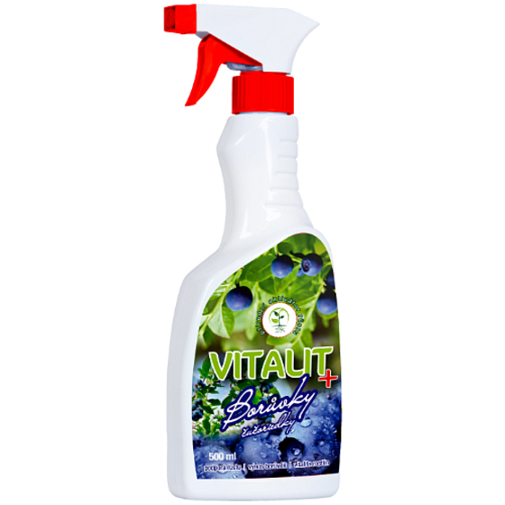 Bio-Enzym Vitalit+ Borůvky přírodní biostimulant pro podporu růstu a vitalitu rostlin 500 ml rozprašovač