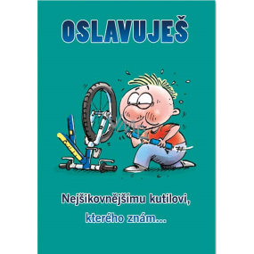 Ditipo Hrací přání K narozeninám Oslavuješ Nejšikovnějšímu kutilovi, kterého znám Chinaski Kutil 224 x 157 mm