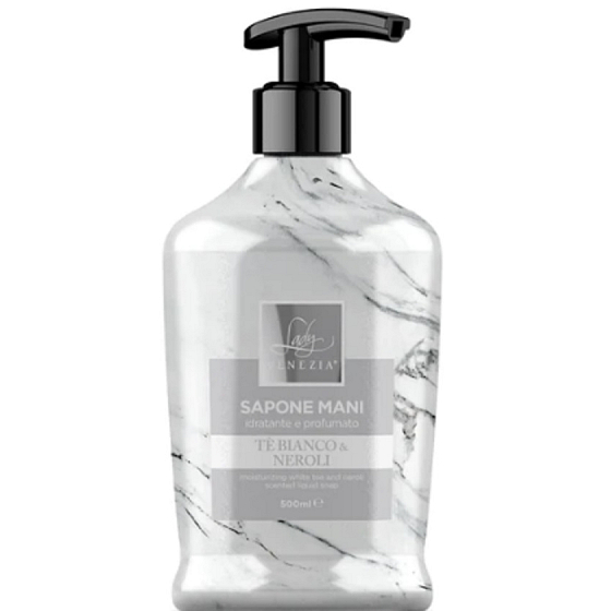 Lady Venezia Te Bianco & Neroli - Bílý čaj a neroli tekuté mýdlo 500 ml dávkovač