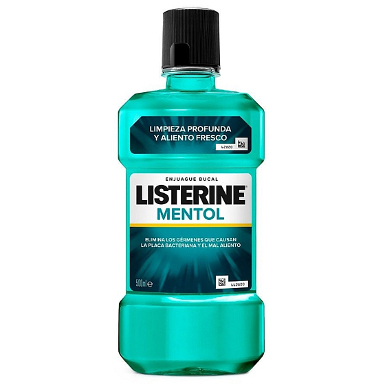 Listerine Mentol ústní voda s esenciálními oleji 500 ml