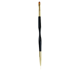 Kosmetický štětec na nehty na gel + zdobící 19 cm
