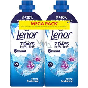 Lenor Spring Awakening koncentrovaná aviváž 2 x 59 dávek 2 x 1239 ml, duopack
