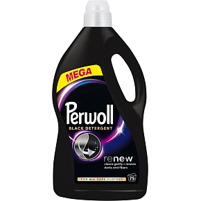 Perwoll prací gel Renew Black na černé a tmavé, 75 praní, 3750 ml