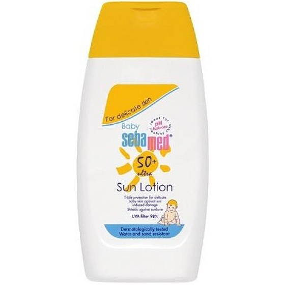 SebaMed Baby Sun SPF50 opalovací mléko pro děti velmi vysoká ochrana 200 ml