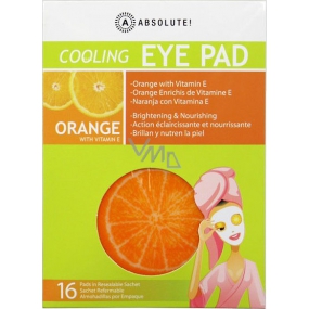 Absolute New York Cooling Eye Pad Orange with Vitamin E chladivé tampóny na oči 16 kusů