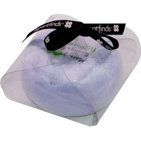 Fragrant Lavender Glycerinové mýdlo masážní s houbou naplněnou vůní Levandule v barvě jemně fialové 200 g