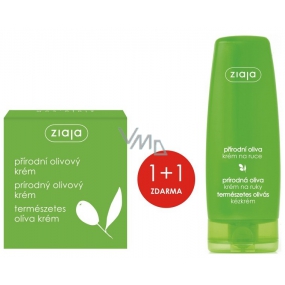 Ziaja Oliva pleťový krém vhodný i pro děti od 1 měsíce života 50 ml + Oliva krém na ruce a nehty pro suchou pokožku 80 ml, duopack