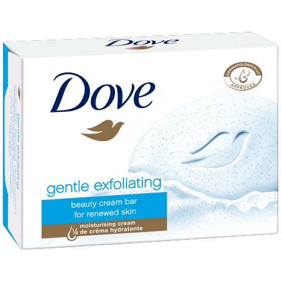 Dove Soft Peeling Gentle Exfoliating peelingové toaletní mýdlo 100 g