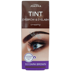 Joanna Tint Krémová barva na obočí a řasy 3.0 hnědá 15 ml