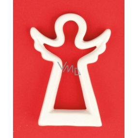 Anděl keramický figurka silueta 12 cm