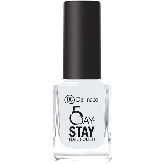 Dermacol 5 Day Stay Dlouhotrvající lak na nehty 01 Snow White 11 ml