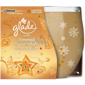 Glade by Brise Nut Delight - Pražené oříšky a sladké pralinky vonná svíčka ve skle doba hoření až 30 hodin 120 g