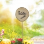 Bohemia Gifts Dřevěný zápich k bylinkám s potiskem - Pažitka průměr kolečka je 5 - 8 cm