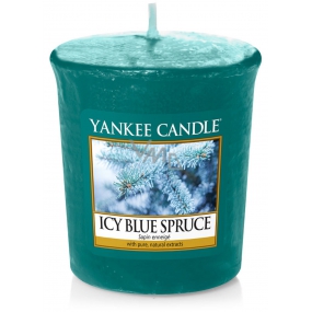Yankee Candle Icy Blue Spruce - Zledovatělý modrý smrk vonná svíčka votivní 49 g