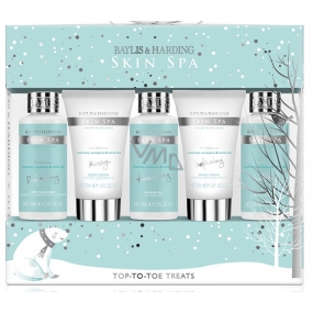 Baylis & Harding Rozmarýn, Eukalyptus a Bílý čaj koupelový krém 2 x 100 ml + tekuté tělové mýdlo 100 ml + krém na tělo 50 ml + krém na ruce 50 ml, kosmetická sada péče o tělo