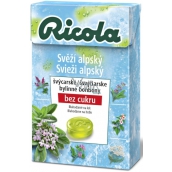 Ricola Svěží alpský švýcarské bylinné bonbóny bez cukru s vitamínem C z 13 bylin 40 g