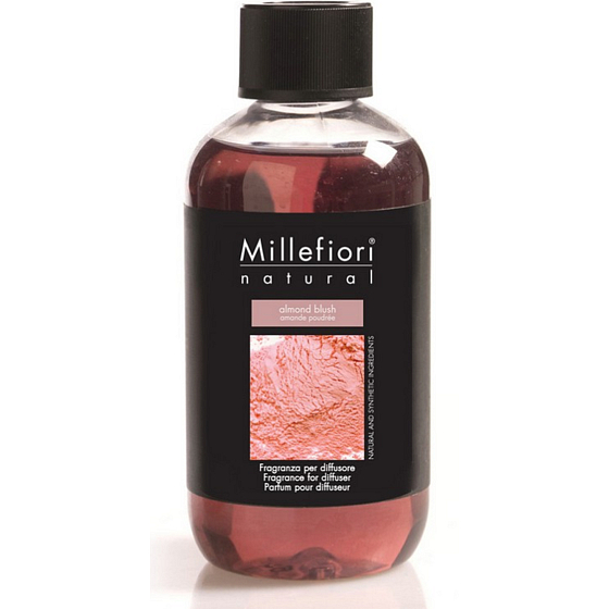 Millefiori Milano Natural Almond Blush - Mandlový prášek Náplň difuzéru pro vonná stébla 250 ml