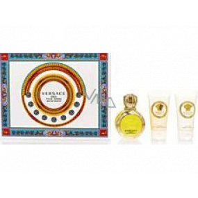 Versace Eros pour Femme toaletní voda pro ženy 50 ml + tělové mléko 50 ml + sprchový gel 50 ml, dárková sada