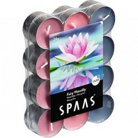 Spaas Tri Fairy Waterlily - Leknín vonné čajové svíčky 24 kusů