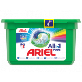 Ariel All in 1 Pods Touch of Lenor Fresh Color gelové kapsle na praní prádla 13 kusů 309,4 g