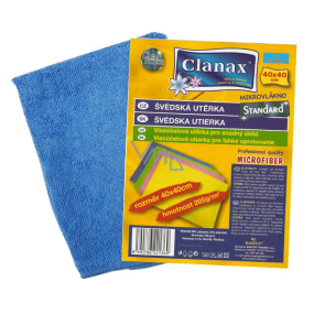 Clanax Universal Švédská utěrka mikrovlákno 40 x 40 cm 250 g různé barvy