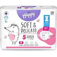 Bella Happy Junior 5 dětské pleny jednorázové 11-18 kg, 38 ks