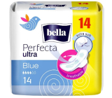 Bella Perfecta Slim Blue ultratenké hygienické vložky s křidélky pro citlivou pokožku 14 kusů