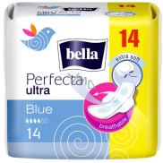 Bella Perfecta Slim Blue ultratenké hygienické vložky s křidélky pro citlivou pokožku 14 kusů