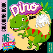 Ditipo Omalovánky čtvercové Dino Time 18 stran A4 210 x 297 mm